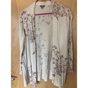 J. Jill silk blend open-front cardigan
